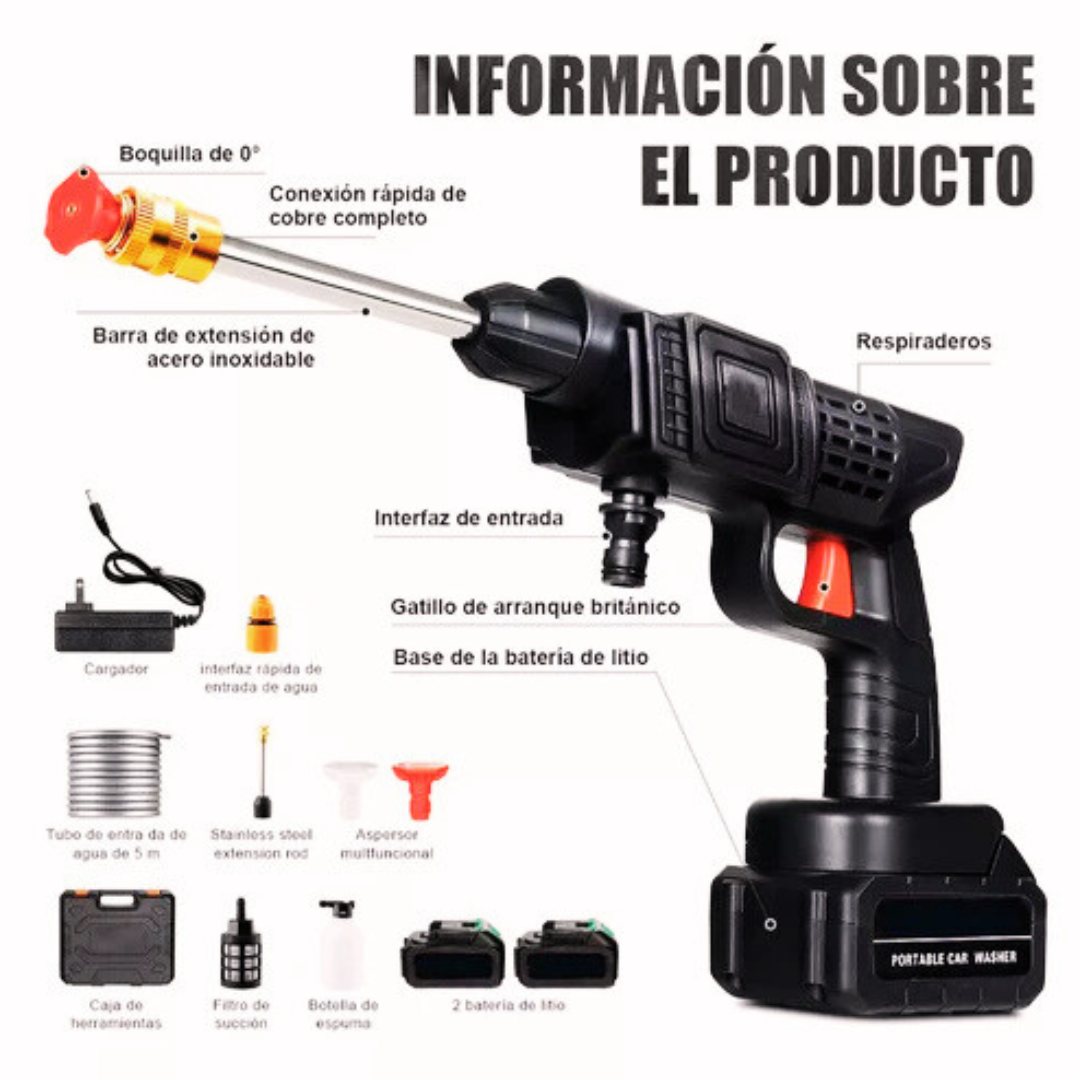 Hidrolavadora Titanium Pro Recargable de Alta Presión Inalambrica